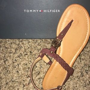 Tommy Hilfiger: Dark Red LL Sandals